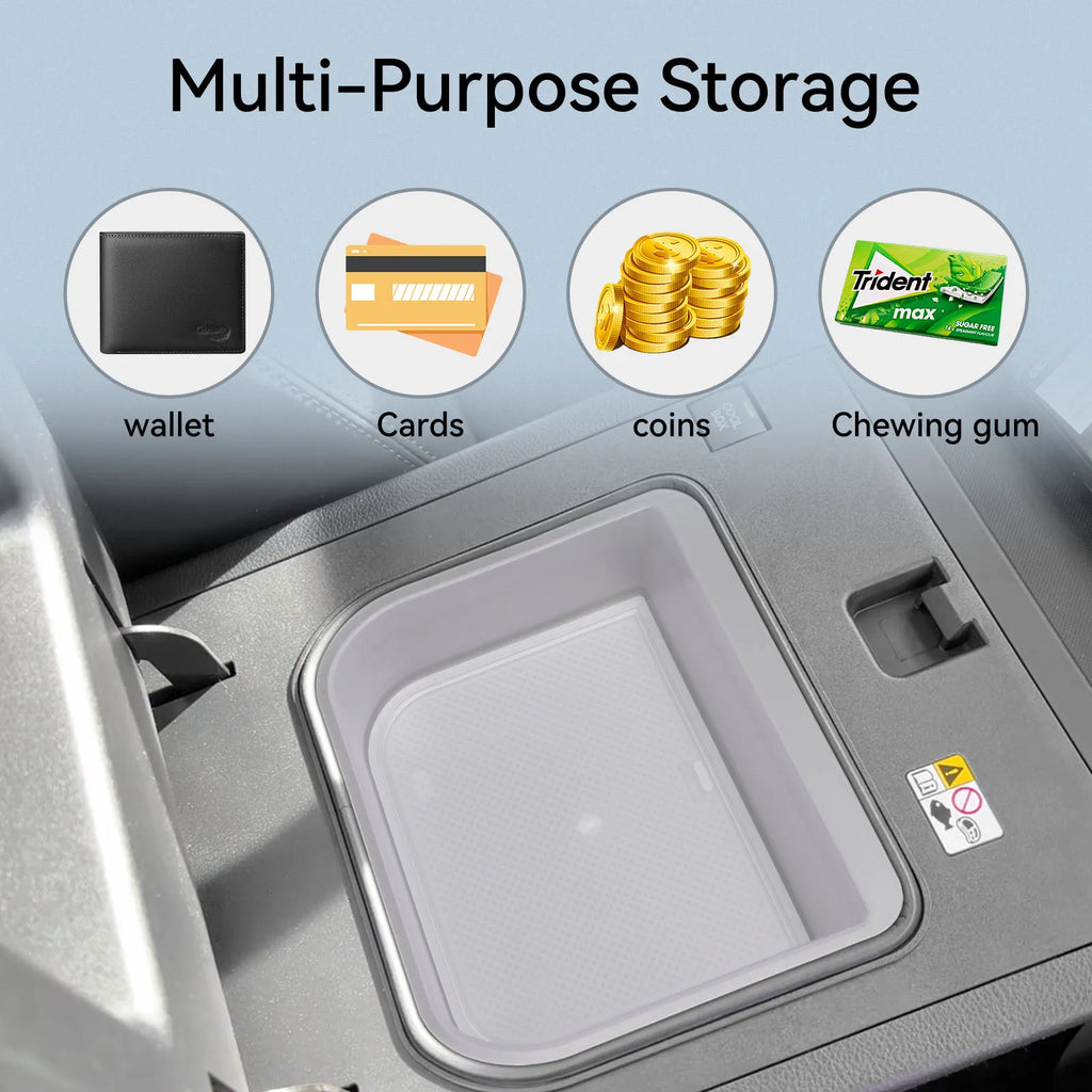 Smabee for Toyota Land Cruiser Prado 250/Lexus GX 550 2024-2027 Cool Box Version Armrest Storage Tray Transparent Organizer Vue
