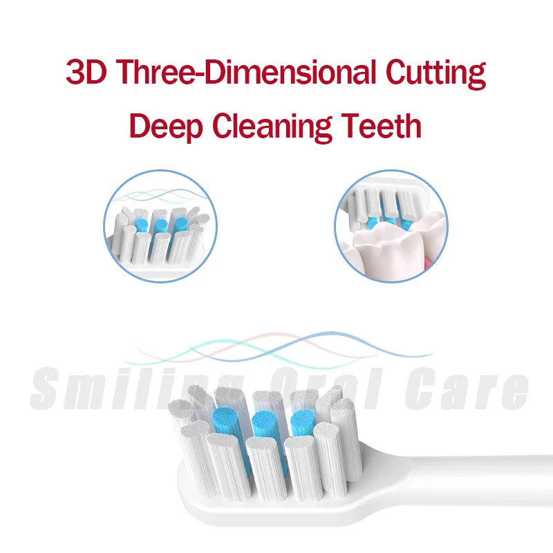 Replacement Toothbrush Heads For T700/T300/T500/MES601/MES602/DDYS01SKS Electric Toothbrush Brush Head Seal Package Nozzles Vue