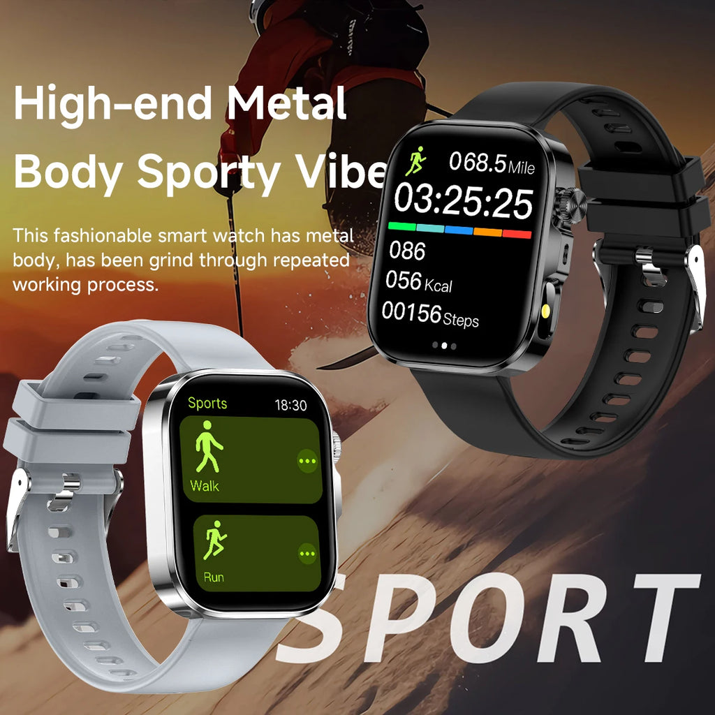 New Fashion Smart Watch for Android/IOS 2.01'Display Voice Assistant Bluetooth Call Phone Answer Sport Fitness Tracker Men Women Vue
