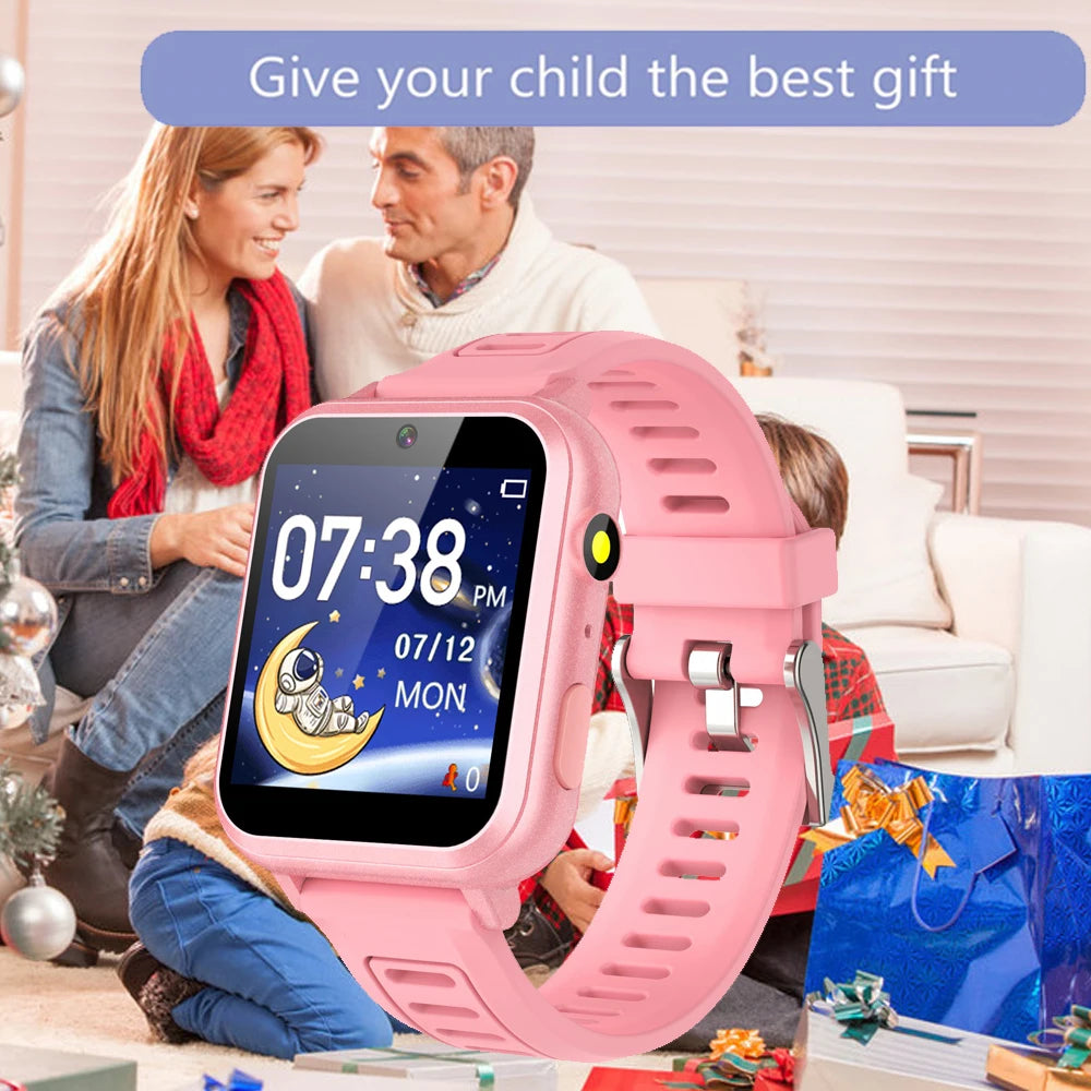 Children's Wristwatch 24 Games Kids Smart Watch Music Play Pedometer Tracker Time Display Video Audio Record Torch Smartwatch Vue