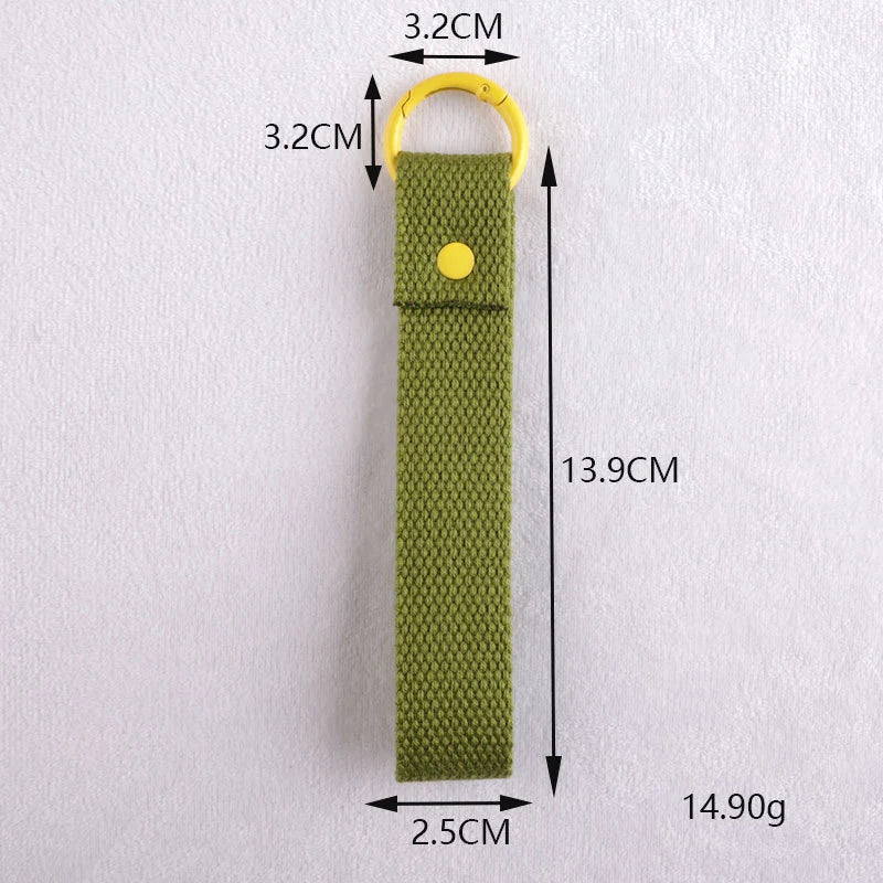 Fashion Cotton Keychain Lanyard Wrist Straps Schoolbag Backpack Pendent Key Chain Car Keys Canvas Strap Keyring Vue A21