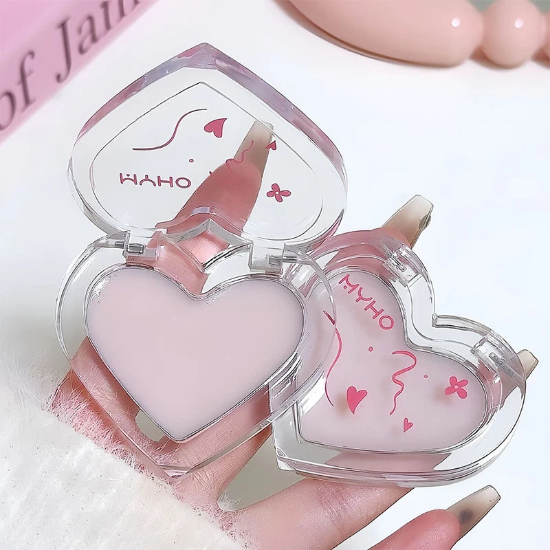 Love Heart Water Light Shimmer Cream Multiuse Natural Rose Pink Blush Clear Transparent Face Brighten Contour Body Highlighter Vue