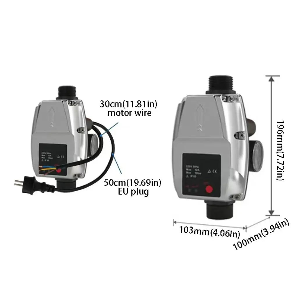IP65 Rated Smart EV Water Pressure Control Switch Max Starting Pressure Intelligent Electronic Water Pump Pressure Controller Vue