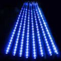 30cm /50cm Waterproof Meteor Shower Rain 8 Tube LED String Lights For Outdoor Holiday Christmas Decoration Tree EU/US/AU/UK Plug Vue Blue 30cm UK Plug