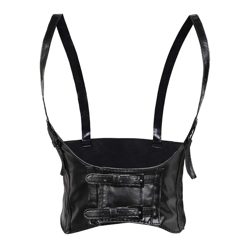 1PCS Sexy Leather Women Waist Belt Elastic Wide Band Waspie Corset Cinch Underbust Vue