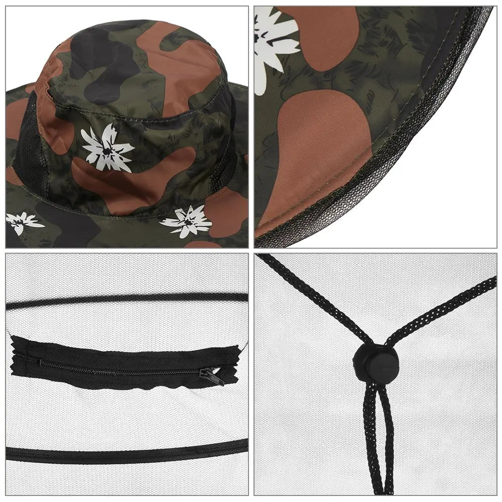 Fashion Casual Insect Bee Protection Foldable Fishing Cap Mosquito Vue