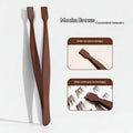 Makeup Tool Lash Applicator Tool Eyelash Cluster Non Slip Applicator Tweezers For Travel Salon Separating Vue Brown
