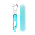 Stainless Steel Tongue Scraper Tongue Coating Cleaner Tongue Coating Brush Oral Tongue Cleaner Tool Fresh Breath Vue Blue