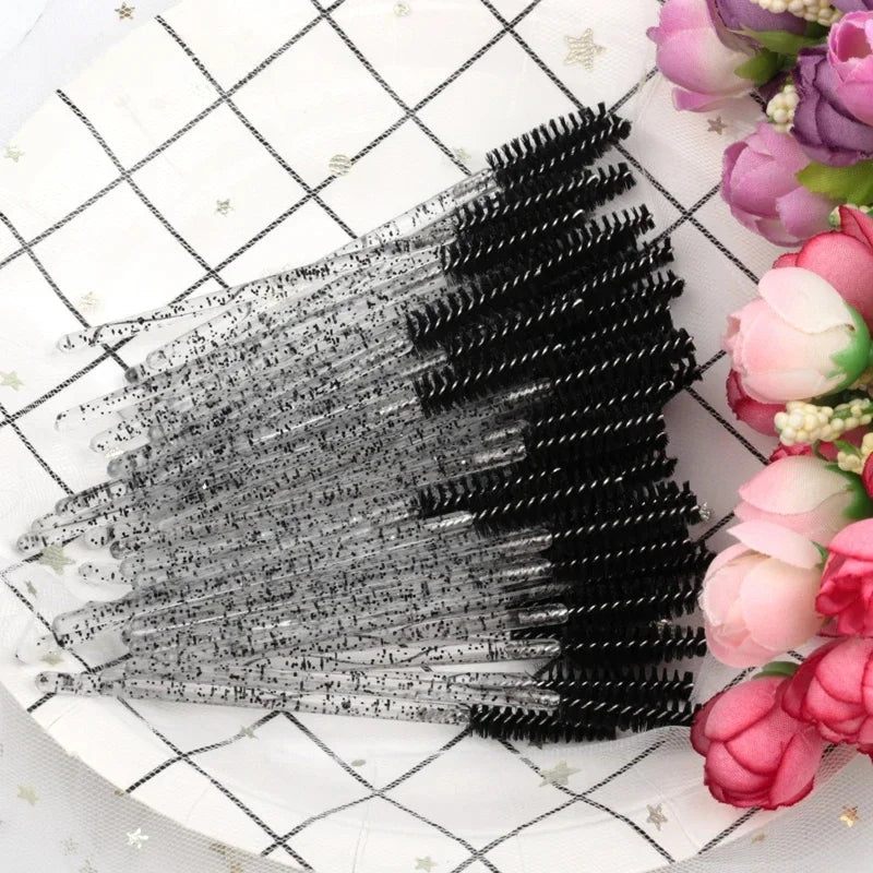 Eyelash Brushes 5/50 Pcs Lashes Extension Tools Eyebrow False Eye Brush Mascara Wands Applicator Spoolers Lashes Cosmetic Tool Vue