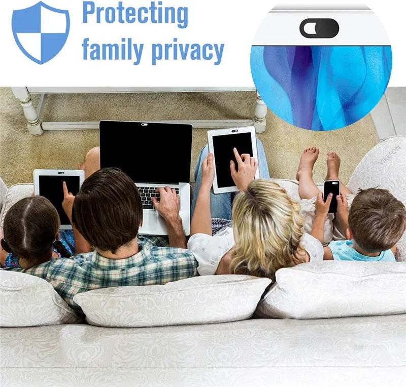 Webcam Cover Shutter Magnet Slider Plastic Camera Cover for iPad Tablet Web Laptop Pc Camera Mobile Phone Lenses Privacy Sticker Vue