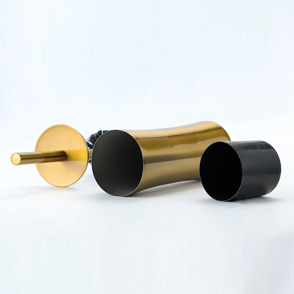 ABKW-2X Gold Long Handle Toilet Brush Creative Bathroom Cleaning Brush Toilet Cleaning Kit Bathroom Cleaning Tool Accessories Vue