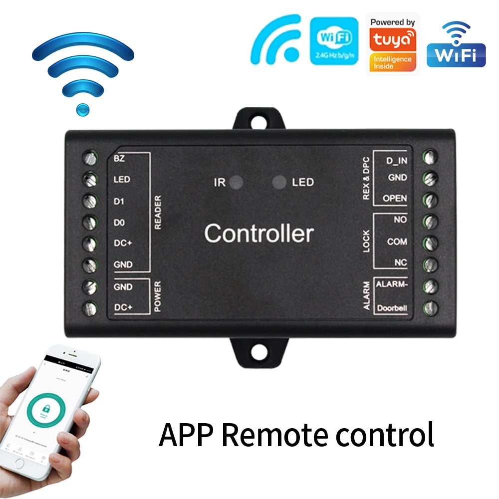Sboard Mini 5G WiFi Support Tuya App Remote Control RFID Access Control Board Wiegand 26 44 Bit 1000users New Controller Panel Vue