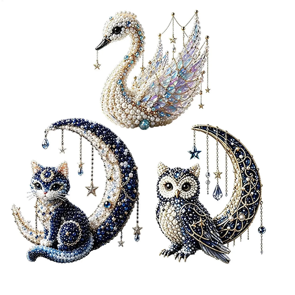 22x18x3cm 3D Animal Beaded Art Kits, DIY Beading Craft Set With Full Materials, Complete Beadwork Activity For Adults Teens Vue