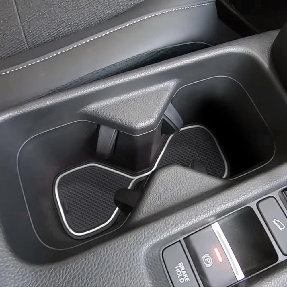 Smabee for Honda Vezel HR-V 2021-2024 HRV (not fit 2025) Anti-Slip Gate Slot Cup Mat Non-Slip Door Pad Coaster Car Accessories Vue