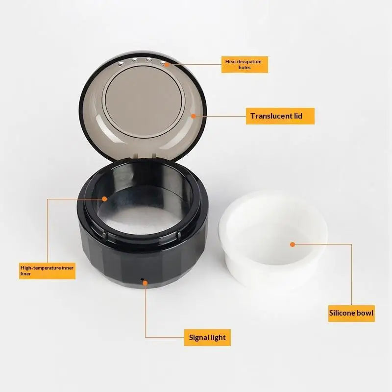 Mini Wax Heater Machine Silicone Bowl Wax Warmer Nose Ear Hair Removal Waxing Kit Wax Bean Wax Heating Melting Pot Melter Vue
