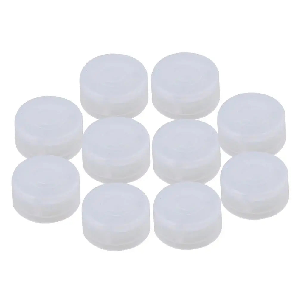 10Pcs/pack Amplifiers Candy Cover Button Bumper Footswitch Topper Protector Guitar Switch Pedal Cap Knob Cap Foot Nail Cap Vue white
