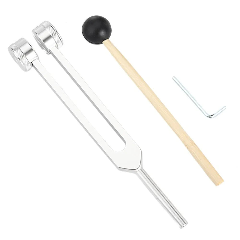 Healing Chakra 128 Hz Tuning Fork Set Aluminium Alloy Sound Therapy Bio-Acoustic Tuning Fork Colorful Adjustable Vue