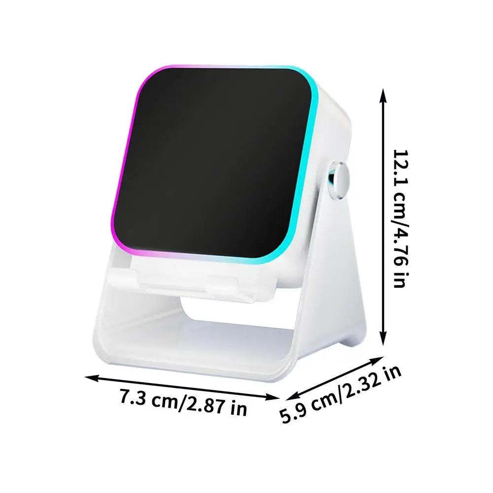 5 In 1 Auto-induction Wireless Induction Speaker Foldable with Light Phone Speaker Stand Portable 10W Induction Speaker frame Vue A