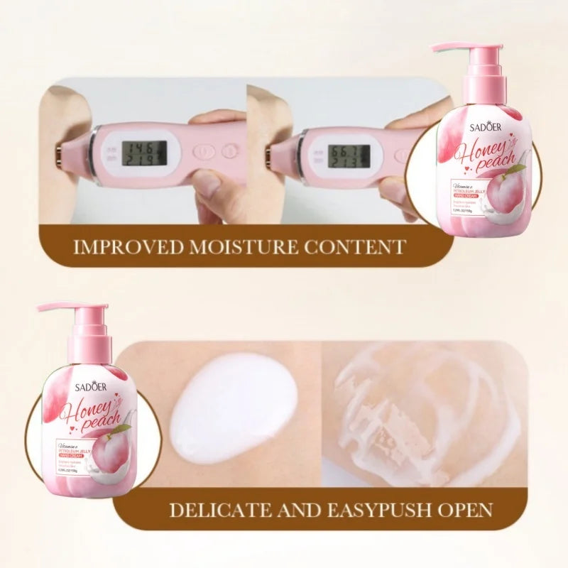 150g Peach Hand Cream, with a Watery Texture, Moisturizing but Not Greasy, Improves Dry and Rough Hands, Leaving Them Hydrated and Shiny. Vue