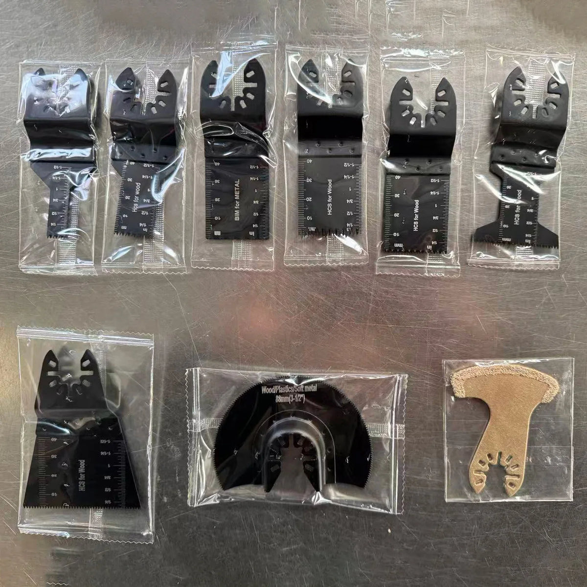 6/9pcs Bi-metal Oscillating Tool Multi-function tool saw blades for wood/metal/plastic/tail cutting Vue