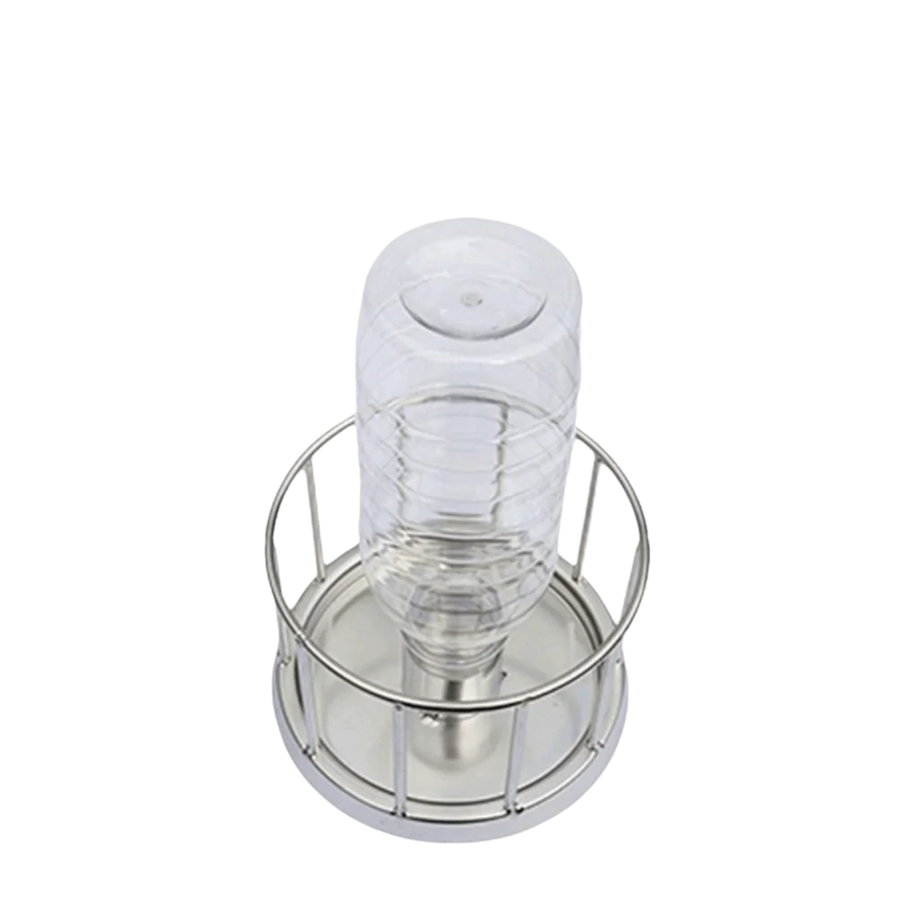 Large Capacity Turtle Stainless Steel Feeder Wear Resistant Fence Design Tortoise Food Dish Anti-overflow Wide Mouth Vue Style B L