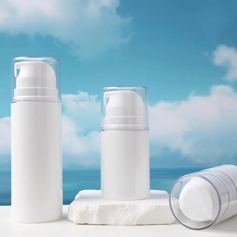 1Pcs 30/50/100ml Portable Travel Empty Airless Pump Jar Cream Dispenser Refillable Leak Proof Cosmetic Bottle Storage Container Vue