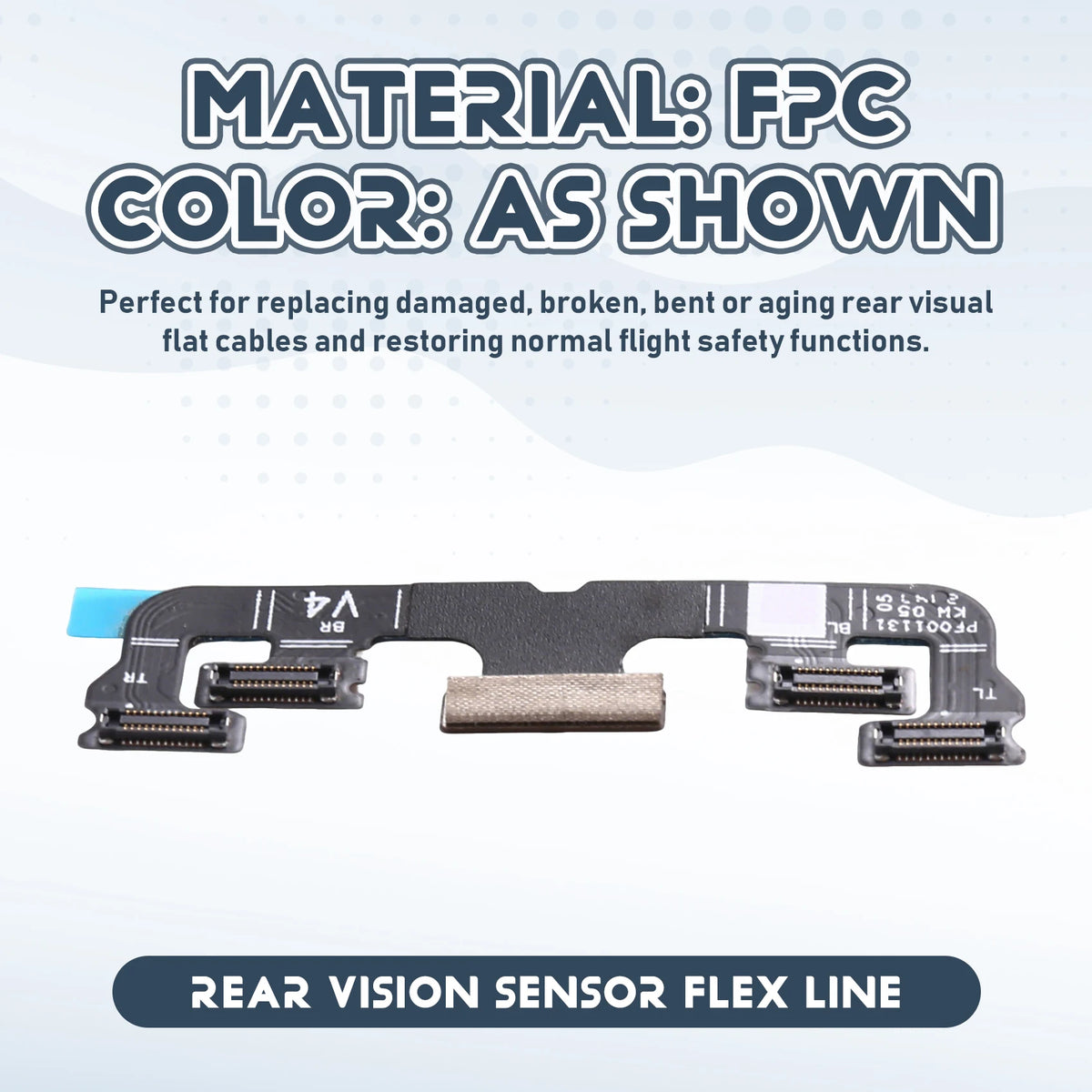 Hot-Rear Visual Flat Cable For DJI 3/3 Classic/3 Pro Back Vision Vue As Shown