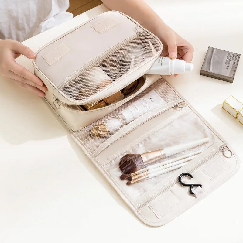 Travel Makeup Bag High Capacity Toiletries Storage Pouch Travel Make Up Organizer Waterproof Beauty Bag Bathroom Wash Bag Vue