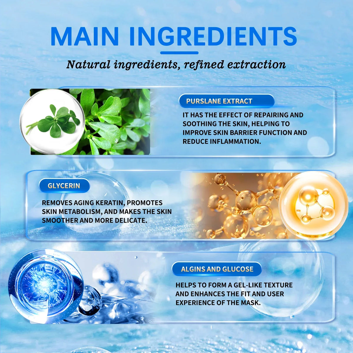 100g Hyaluronic Acid Mask Powder Hydration Fade Fine Line Wrinkle &Repair Skin Barrier for Collagen Boosting Skin Recitalization Vue