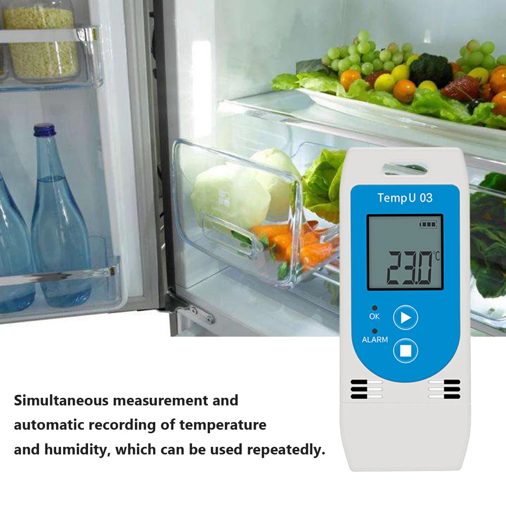 USB Temperature & Humidity Data Logger | Reusable RH Recorder Data Logger Vue
