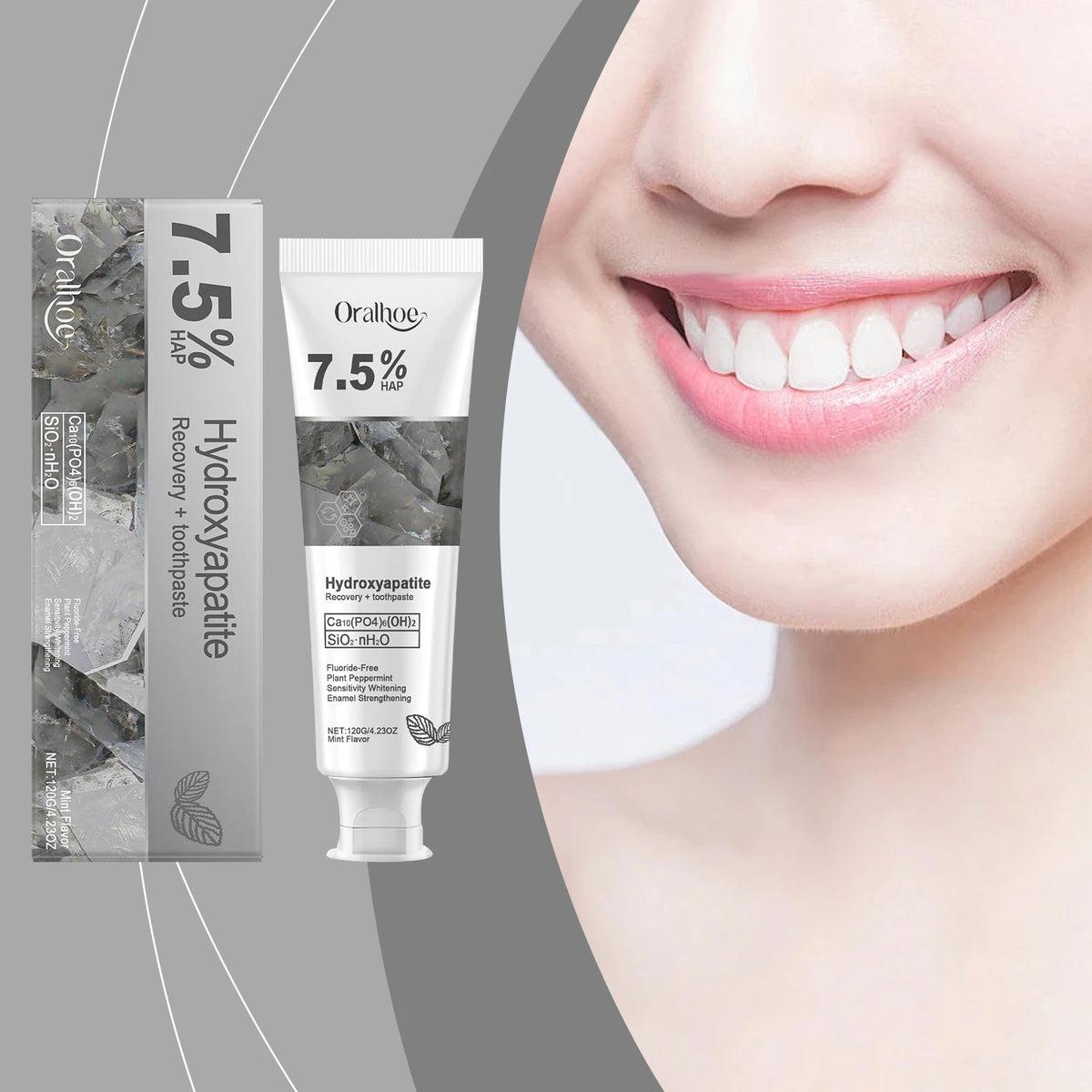 Hydroxyapatite Repair Toothpaste Cleaning Tartar Strengthen Tooth Enamel Breath Refreshing Oral Care Brightening Toothpaste 120g Vue