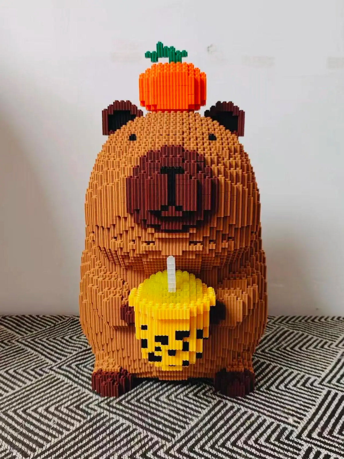 Super sized Capipara giant capybara birthday doll Capipara bubble tea building set for children aged 14 and above Vue