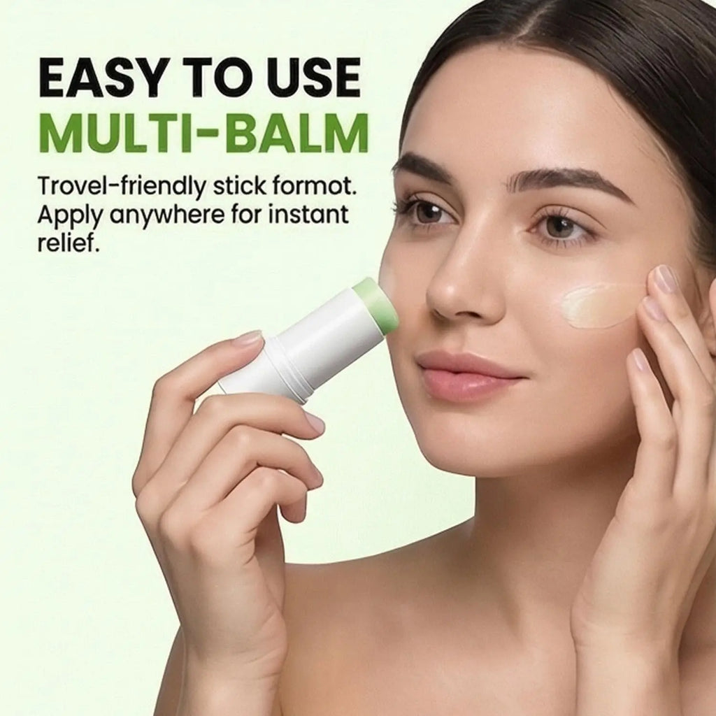 Cactus Pore Relief Multi Balm Stick Cooling & De-Puffing Face Balm for Enlarged Pores,Pore Minimizer,Smooths Texture Non-Greasy Vue