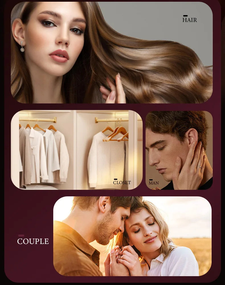 Set of 2 Coconut Perfume Sprays - Dual-Use Hair & Body Freshener with Long-Lasting Aroma, Compact & Travel-Ready Fragrance Spray Vue