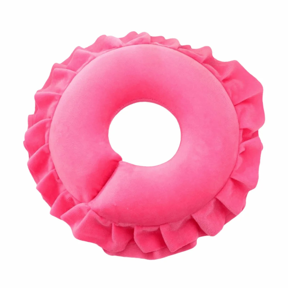 Comfortable Face Pillow Hole Design PP Cotton Massage Cushion Facial Support Soft Face Cradle Pillow Facial Treatments Vue Pink