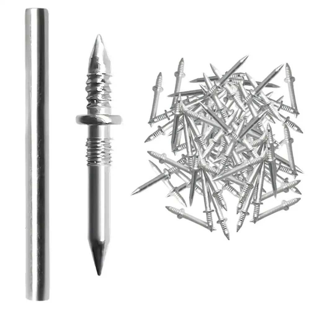 100PCS Carbon Steel Nails for Seamless Baseboard Installation High Strength Single Head Two-way Hardware Non-Marking Nails Vue 100pcs