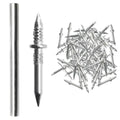 100PCS Carbon Steel Nails for Seamless Baseboard Installation High Strength Single Head Two-way Hardware Non-Marking Nails Vue 100pcs