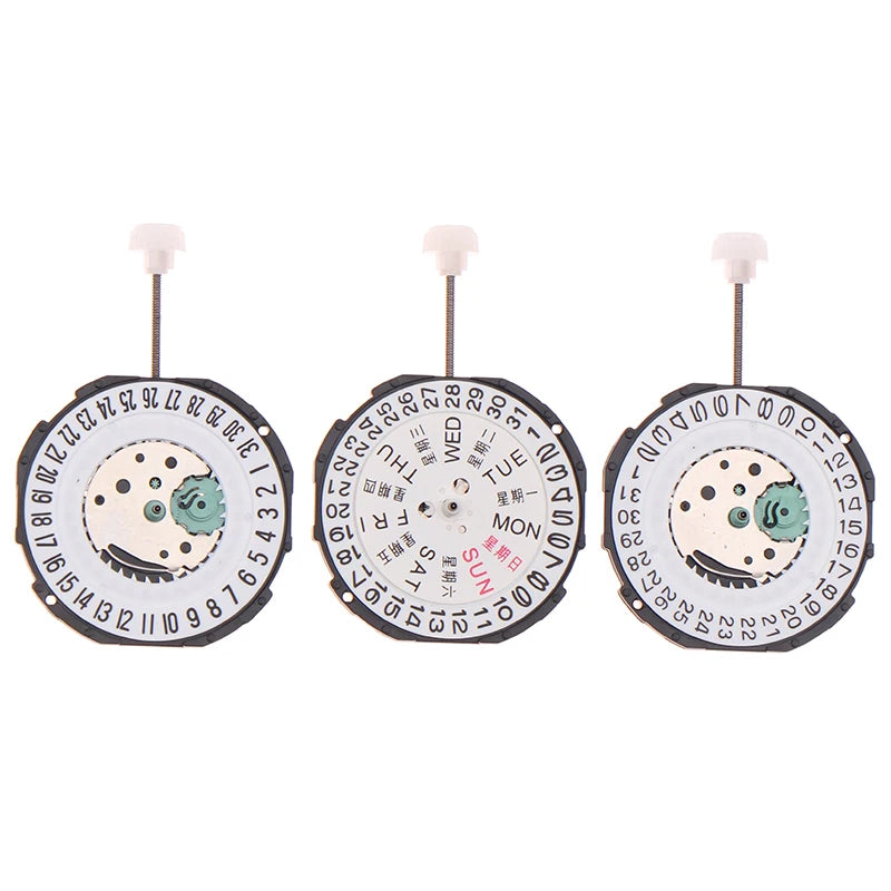China Sunon SL28 SL28-6 Quartz Movement Three Hands Calendar Date Replacement Cheap Alternative To 2115-20z Movement Vue