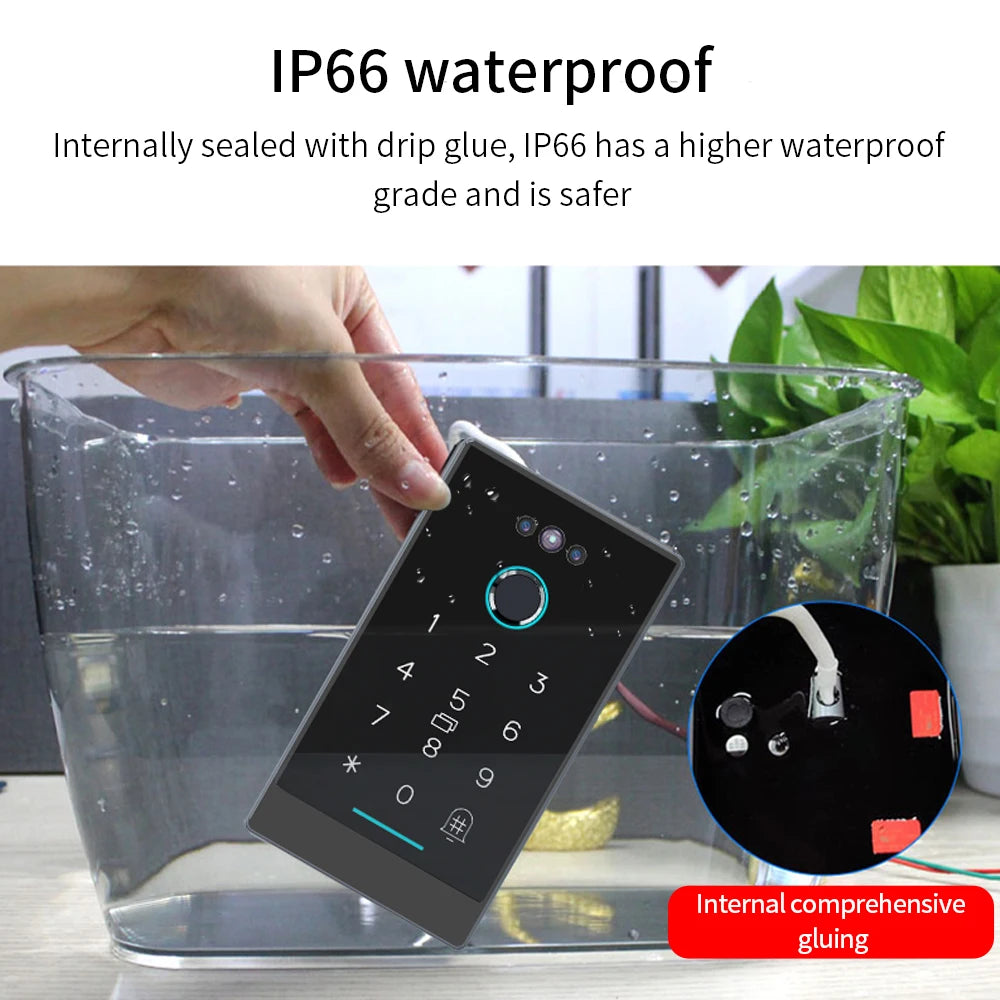TTLOCK Fingerprint & Facial Attendance Machine Password RFID Card Multiple Mobile Phone App Open Biometric Door Lock Time Record Vue