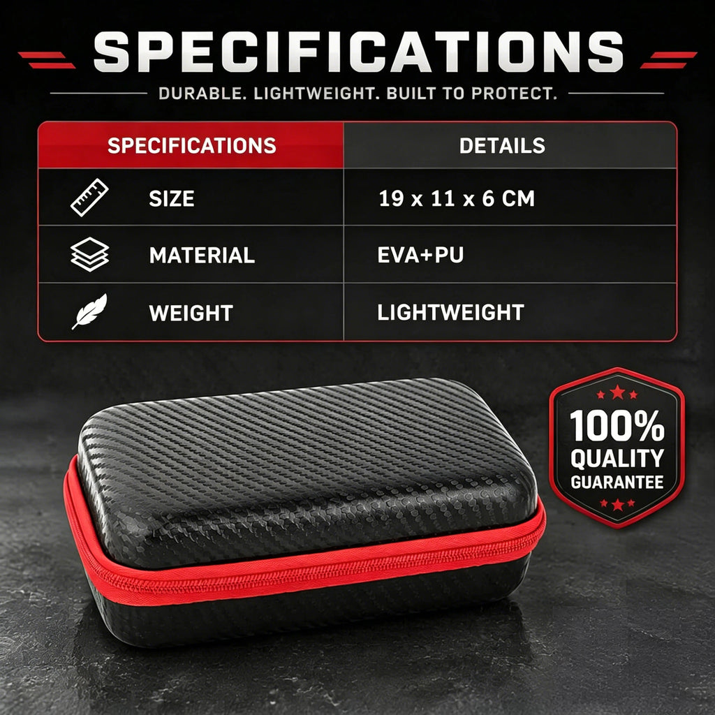 EVA Hard Shell Carry Case Electronic Organizer Bag Shockproof Storage Pouch for Cable Charger Power Bank Headphones Small Tools Vue