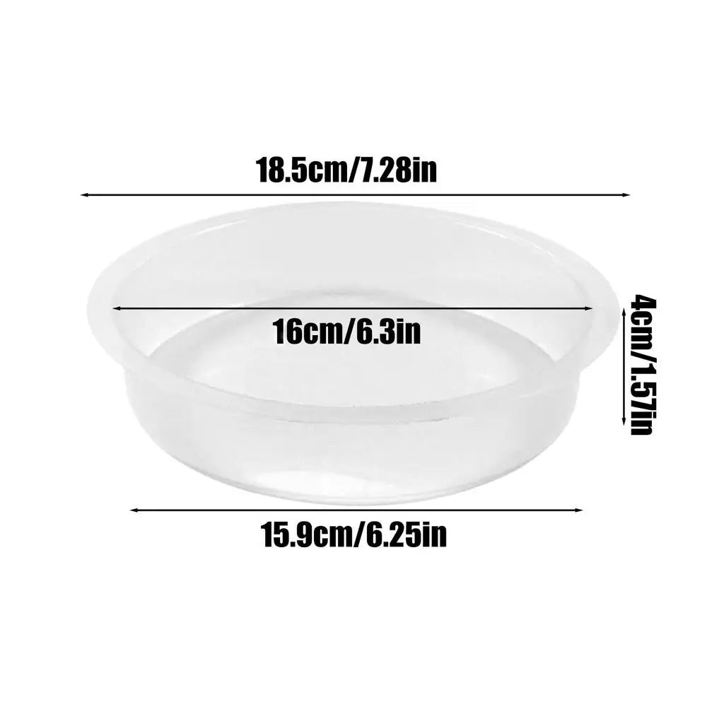 ABS Round Bird Feeder Tray Replacement, Outdoor Water Dish for Small Wild Birds, Feeding Plate for Garden, Yard, Courtyard Vue A