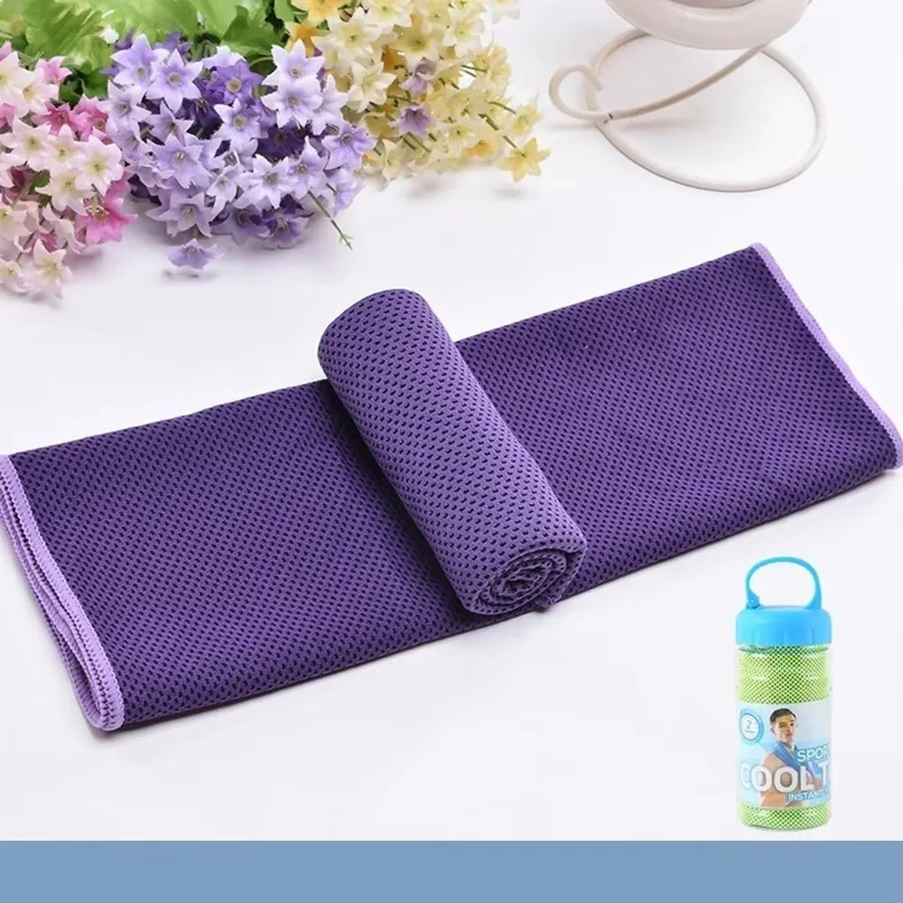 Breathable Cooling Towel Quick Drying Lightweight Ice Wipes Ultra Vue Purple