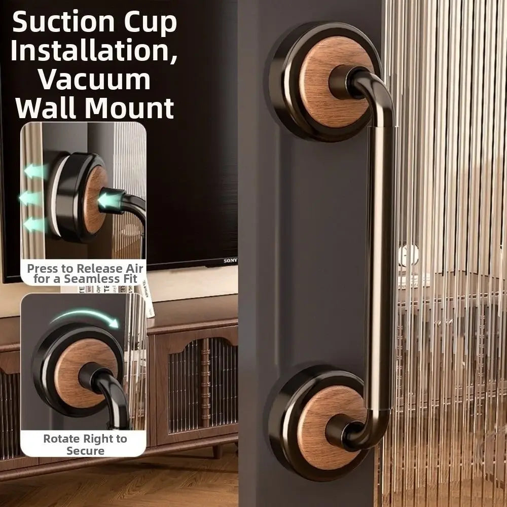 Removable Suction Cup Door Handle Waterproof Anti-slip Sliding Door Handle Powerful Vacuum No Drilling Glass Door Handrail Vue