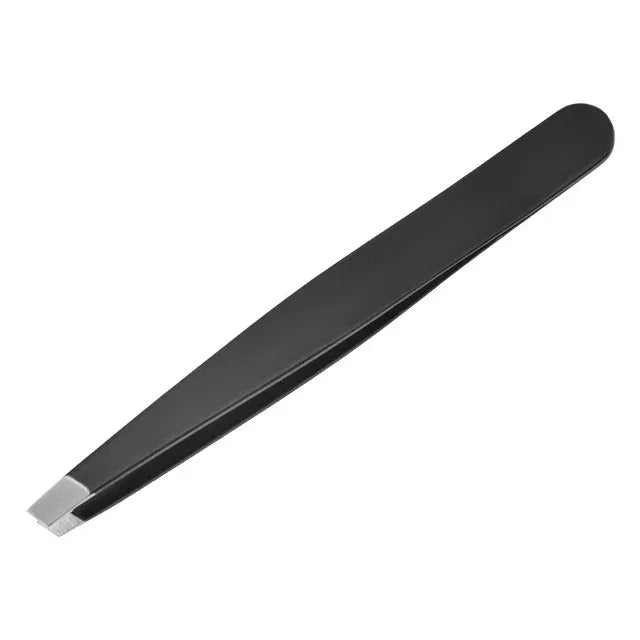 1pcs Stainless Steel Eyebrow Tweezers Hair Removal Tweezer Plucker Special Oblique Eyebrow Clip Hair Removal Clip Beard Clip Fac Vue