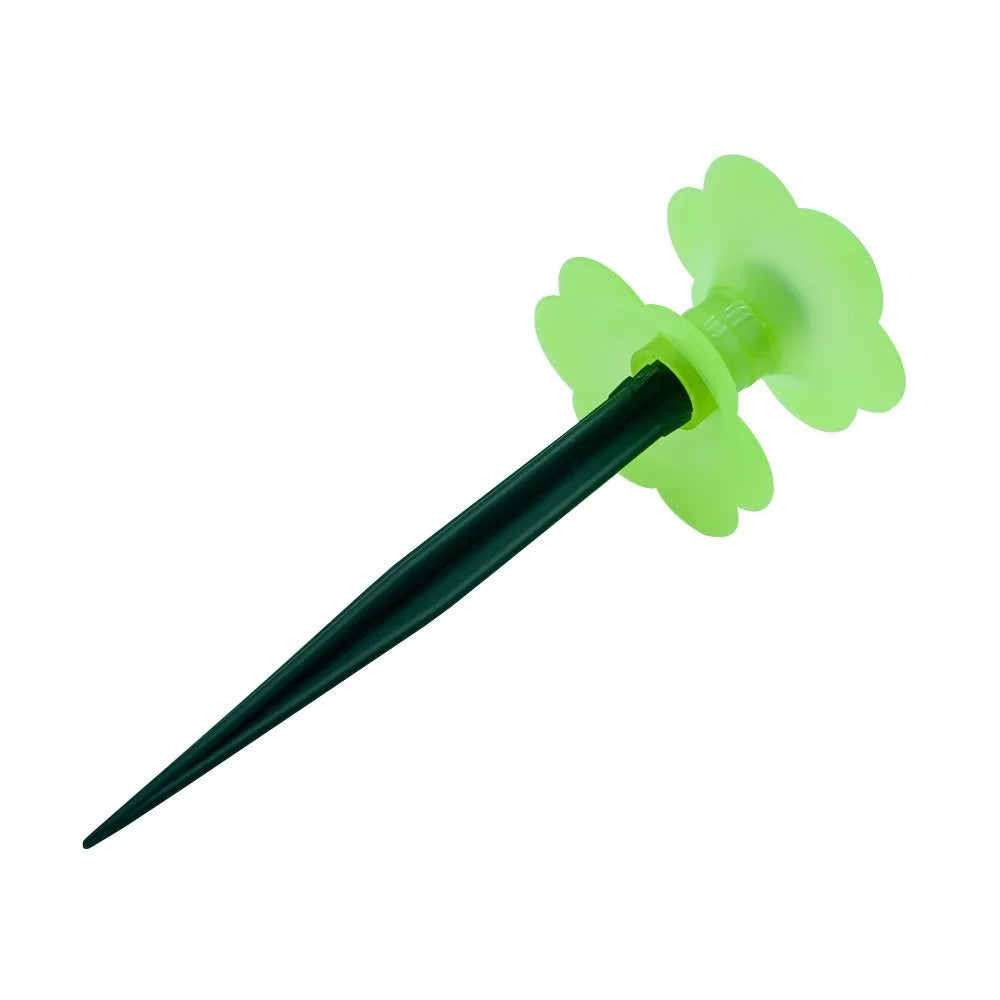 Flower Shaped Garden Hose Guide Labor-Saving Plastic Hose Holder Directional Protection Hose Support Stake Garden Lawn Vue Fluorescent Green