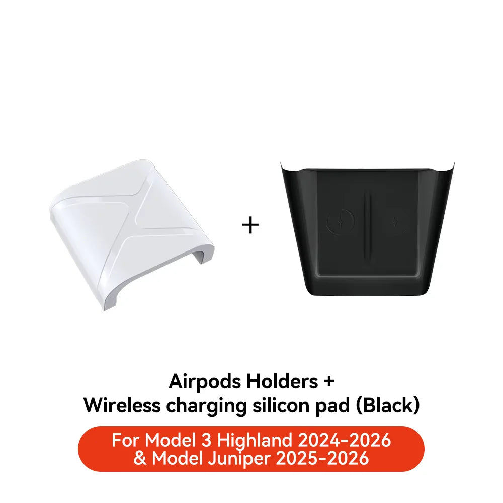 YZ For Tesla Model 3/Y Juniper Wireless Charging Protective Pad Material Upgrade Wireless Headset Limit Protective Accessories Vue M3Y Highland Juniper