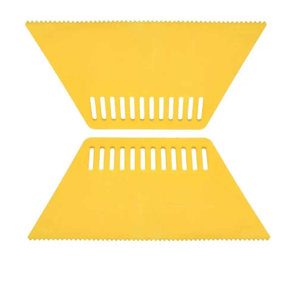 2Pcs Comfortable Grip Wallpaper Smoothing Scraper Effortless High Hardness Plastic Scraper Enlarge Thickness Scraping Putty Tool Vue