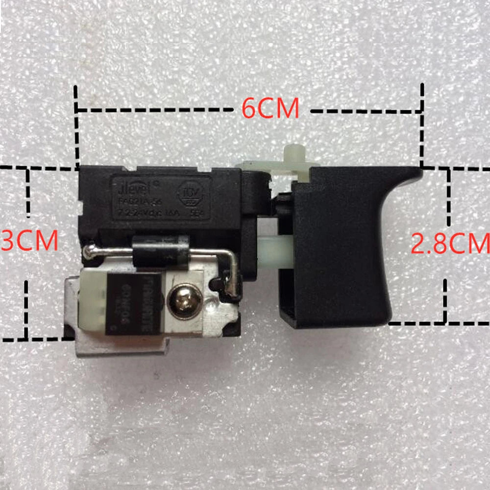 FA021A-56 7.2-24V FA021A 16A DC Electric Drill Switch Hand Drill Speed Controller Regulation Electric Manually Tool Accessories Vue