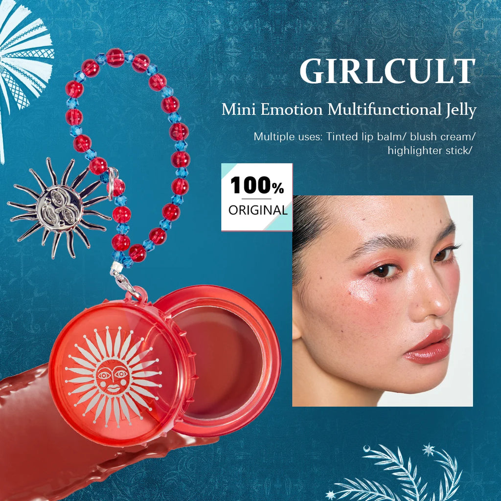 Girlcult Emotion Multifunctional Jelly With Keychain,Charm Edition,Portable Mini Size,Jelly-Cream Texture,Limited Edition Design Vue B03 IceKachang