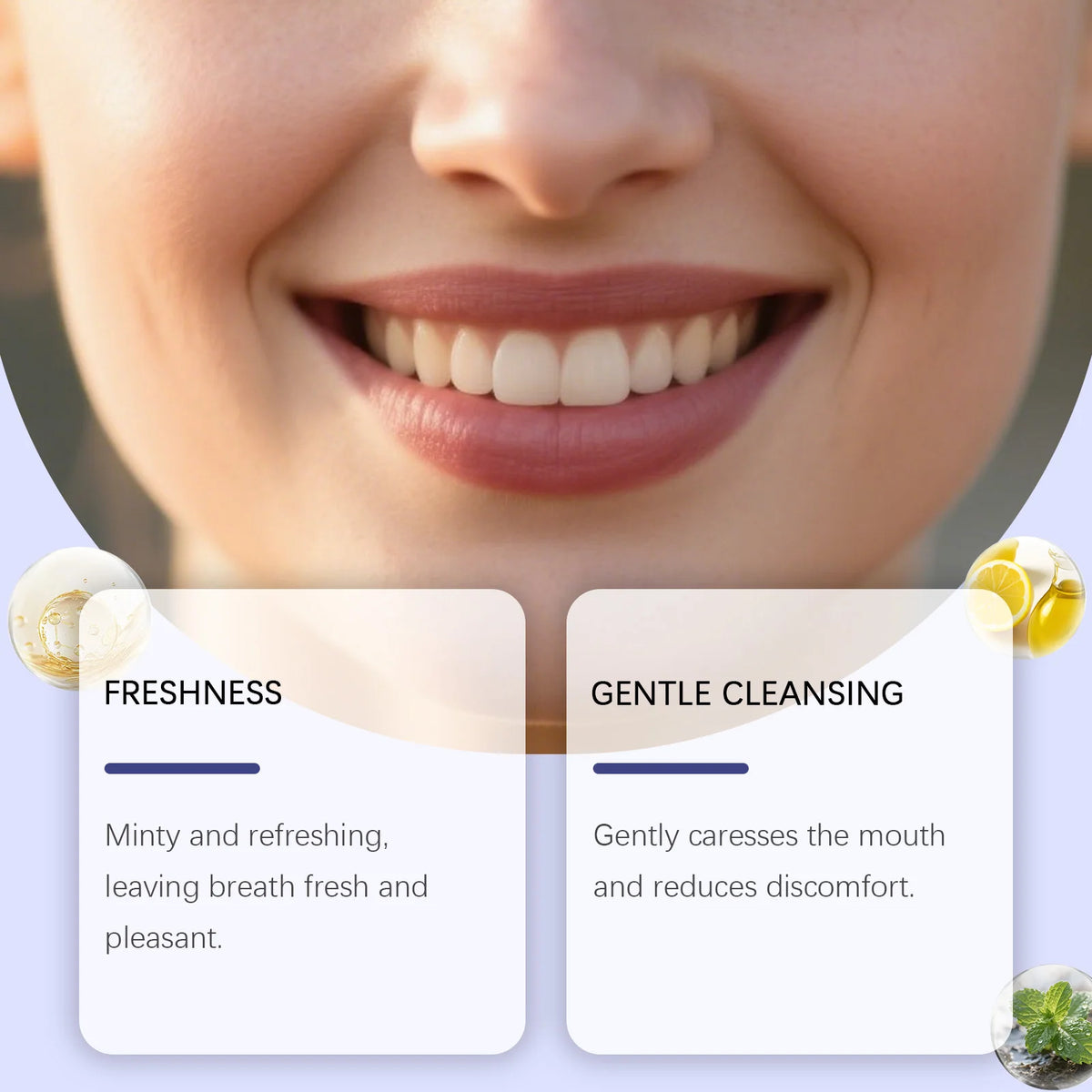Premium Mouthwash, Gentle Oral Cleansing, Long-lasting Freshness, Bad Breath Care, Refreshing Portable Daily Mouthwash Vue